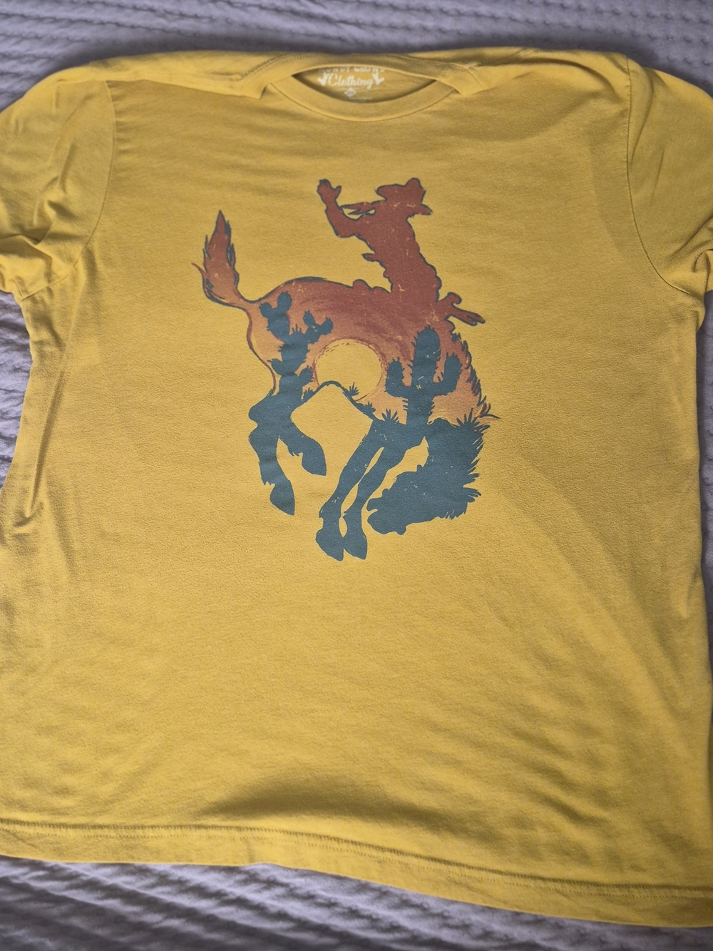 Rowdy Crowd Clothing Graphic Tee Yellow Size Xl